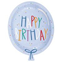 Birthday Mayhem HBD Balloon Plate 8ct