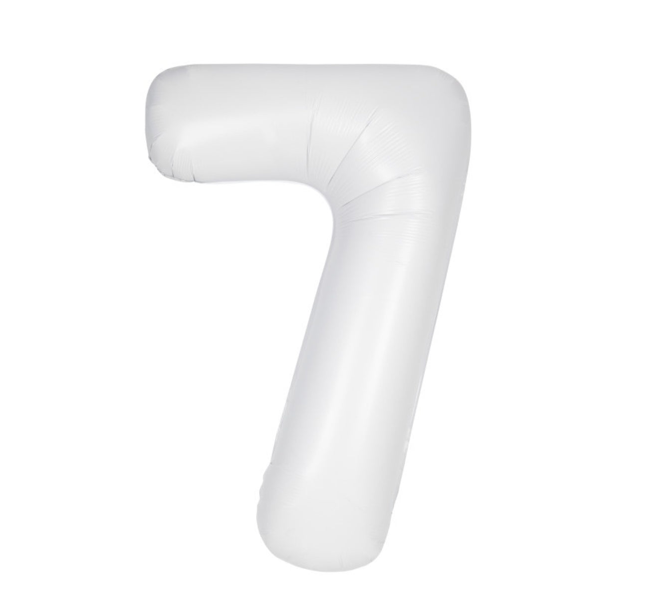 34” Number 7 (Matte White)