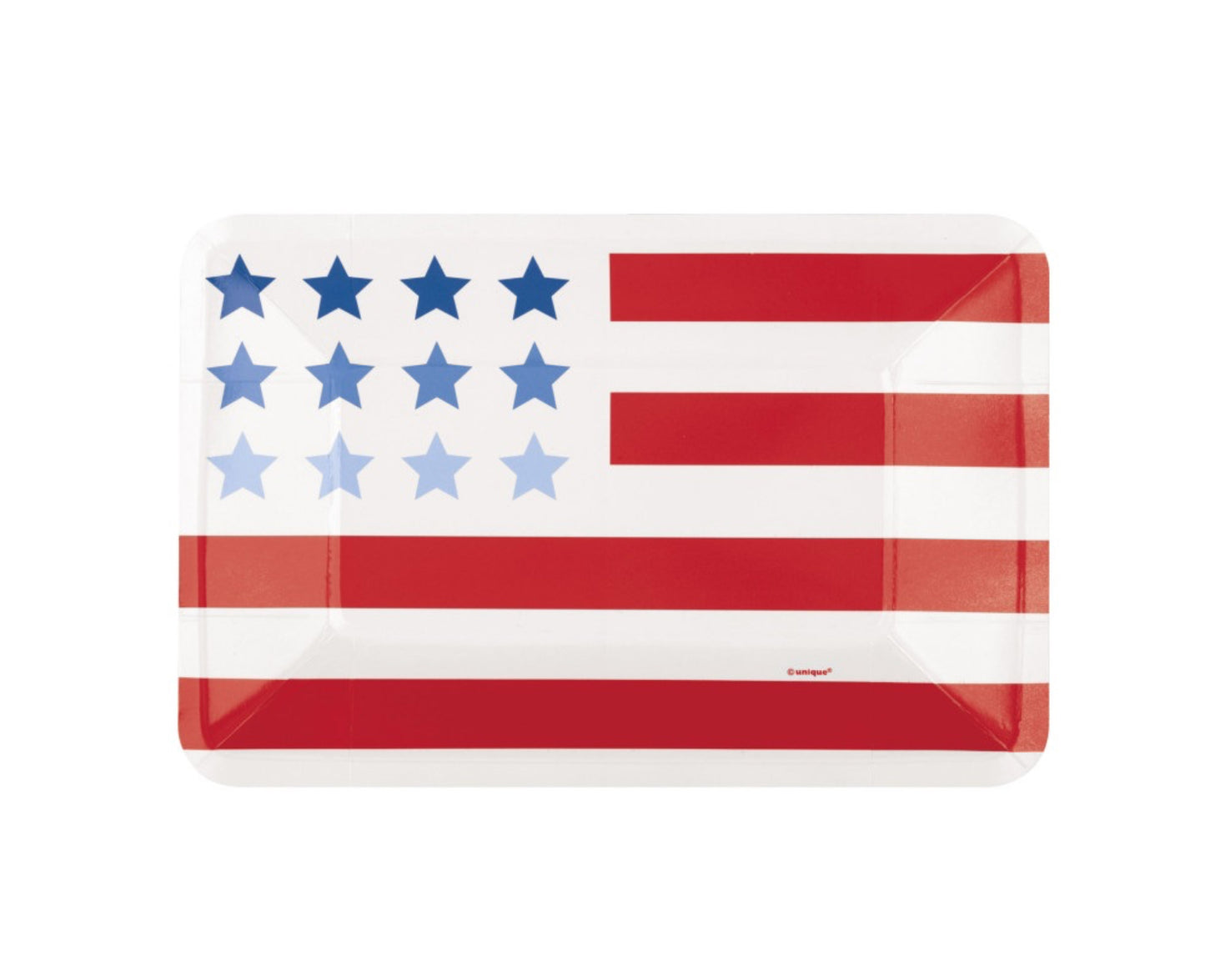 Patriotic Flag Plates