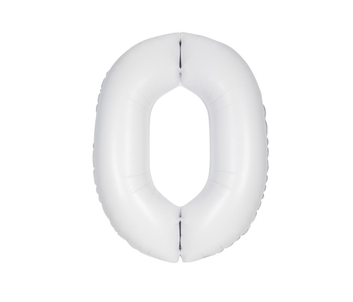 34” Number 0 (Matte White)