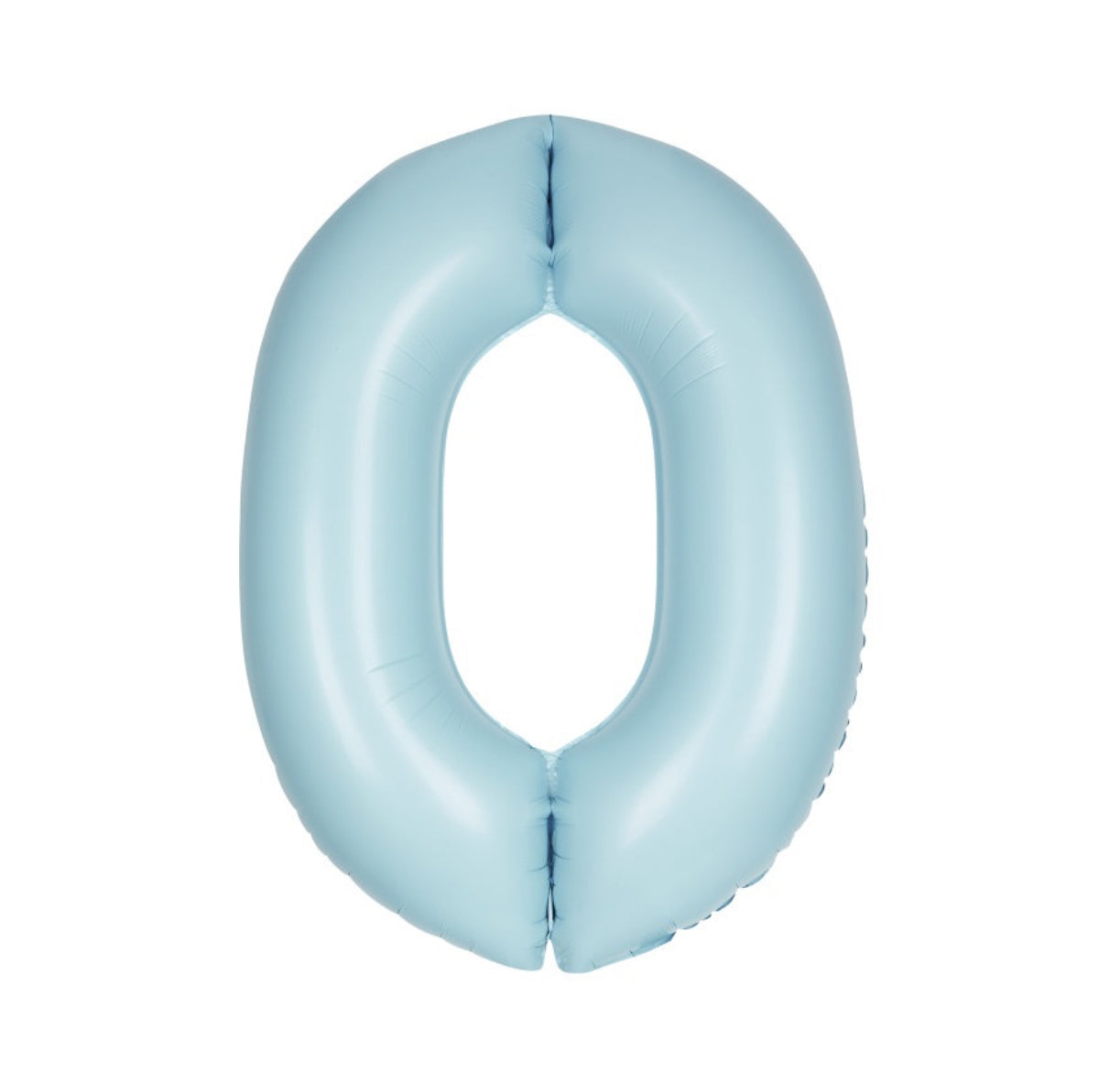 34” Number 0 (Matte Light Blue)