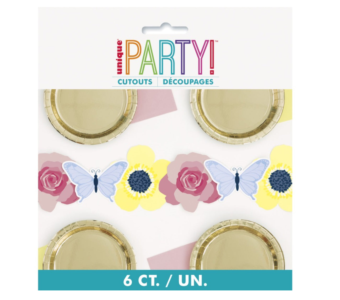 Butterfly & Flower Cutouts- 6ct