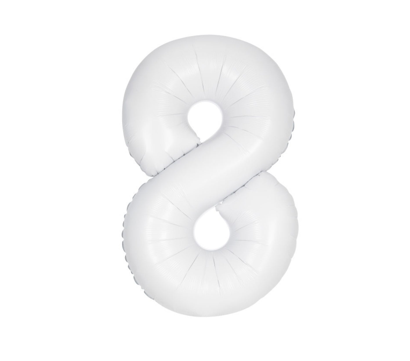 34” Number 8 (Matte White)