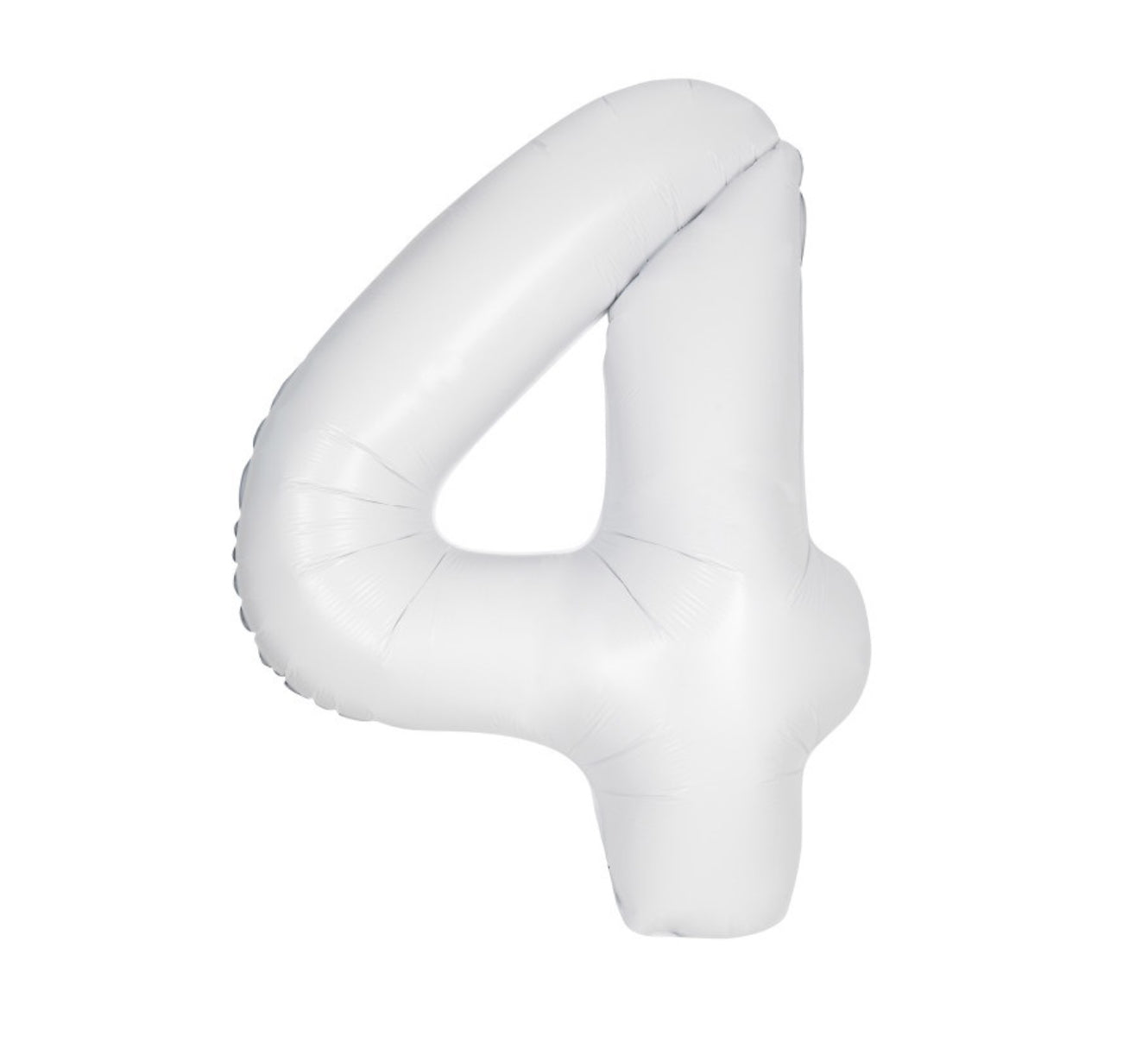 34” Number 4 (Matte White)