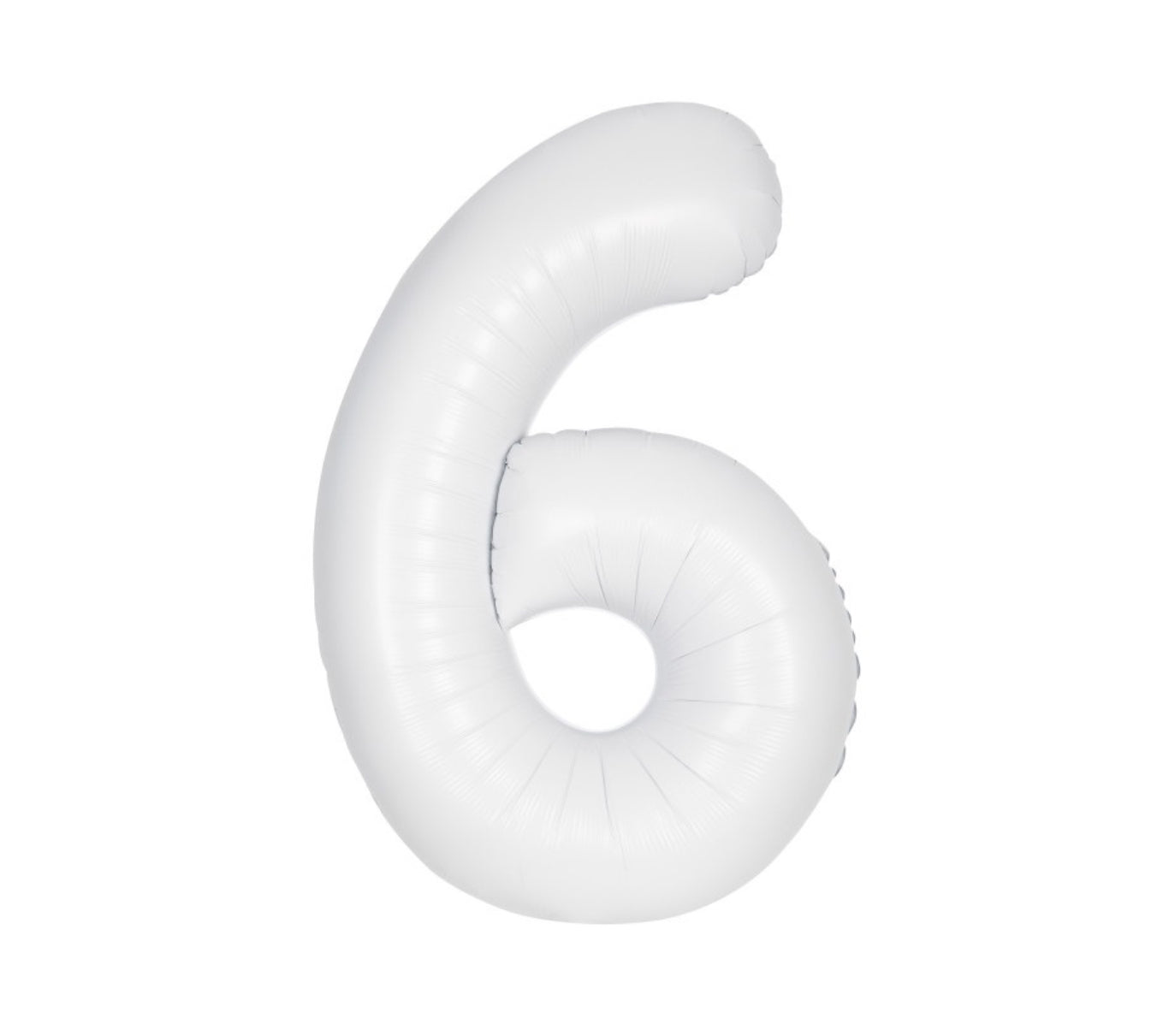 34” Number 6 (Matte White)