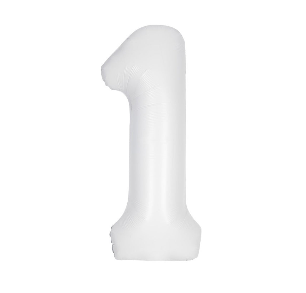 34” Number 1 (Matte White)