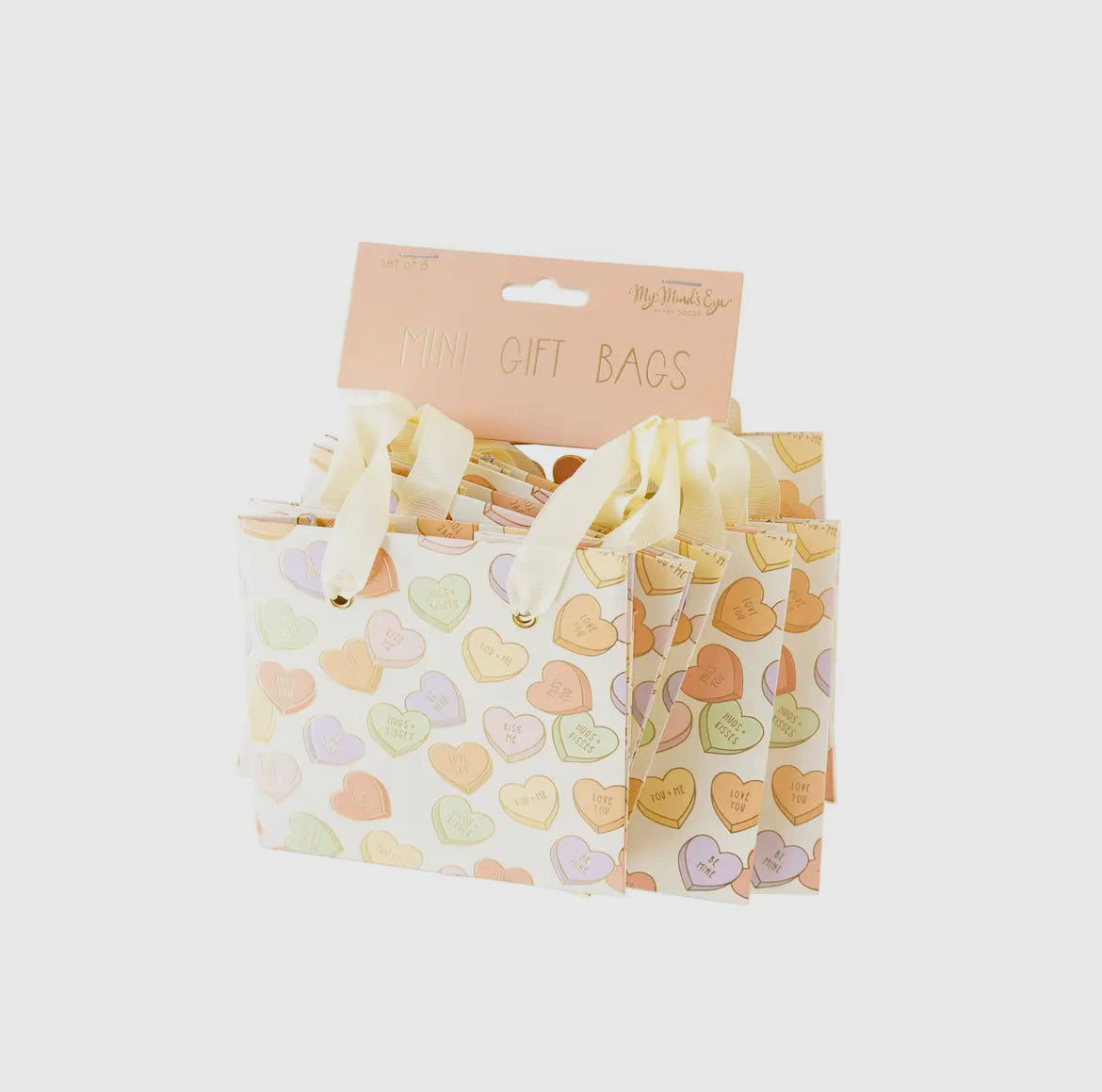 Conversation Heart Gift Bag- 6 bags