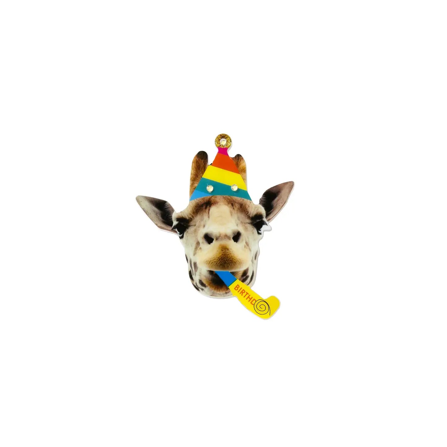 Birthday Giraffe Button- Lights up