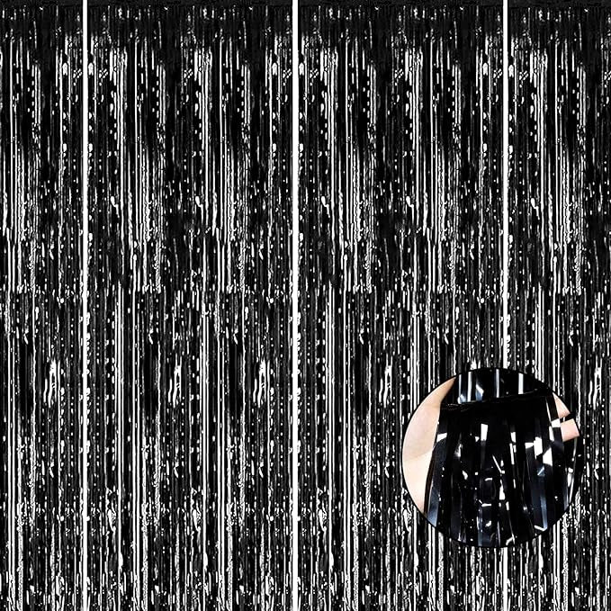 Black Fringe Curtain