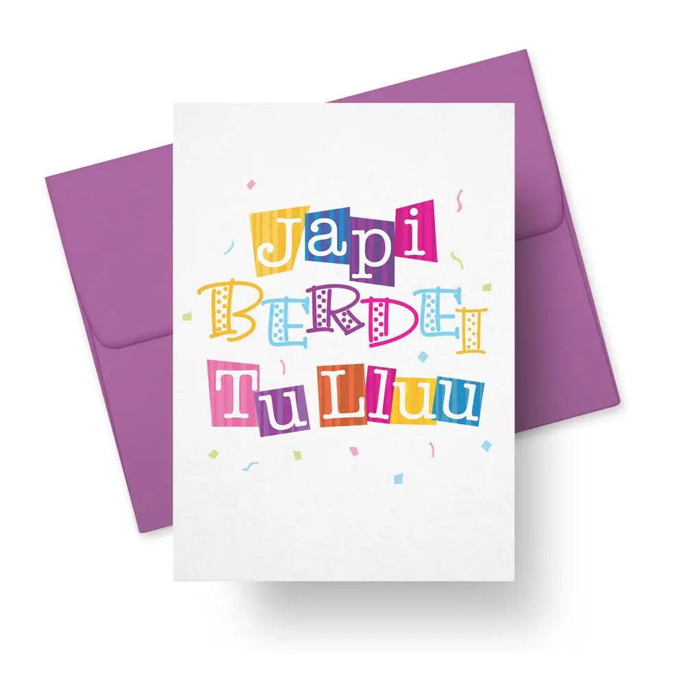 Japi Berdei Tu Lluu Birthday Card