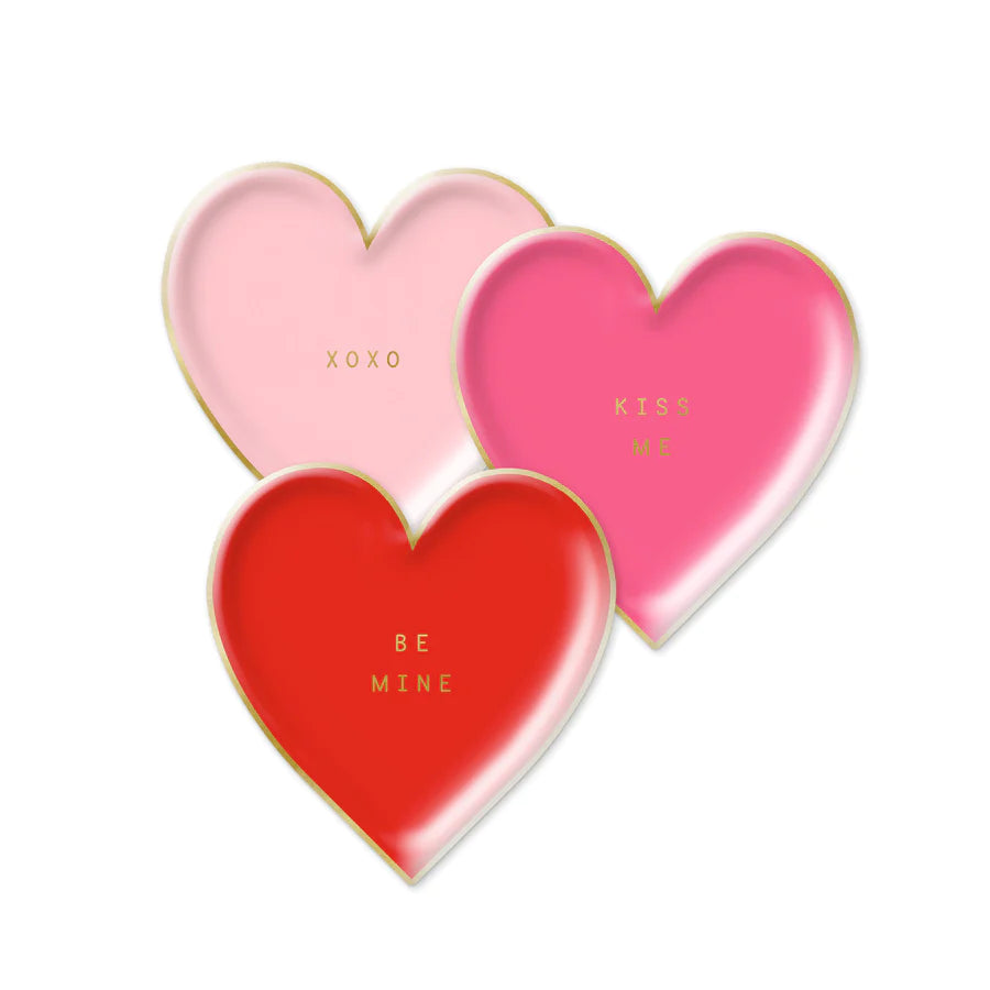Be Mine Heart 7” Plate- 9ct