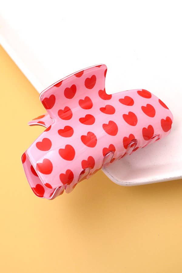 SWIRL HEART HAIR CLAW CLIPS |: SWIRL HEART