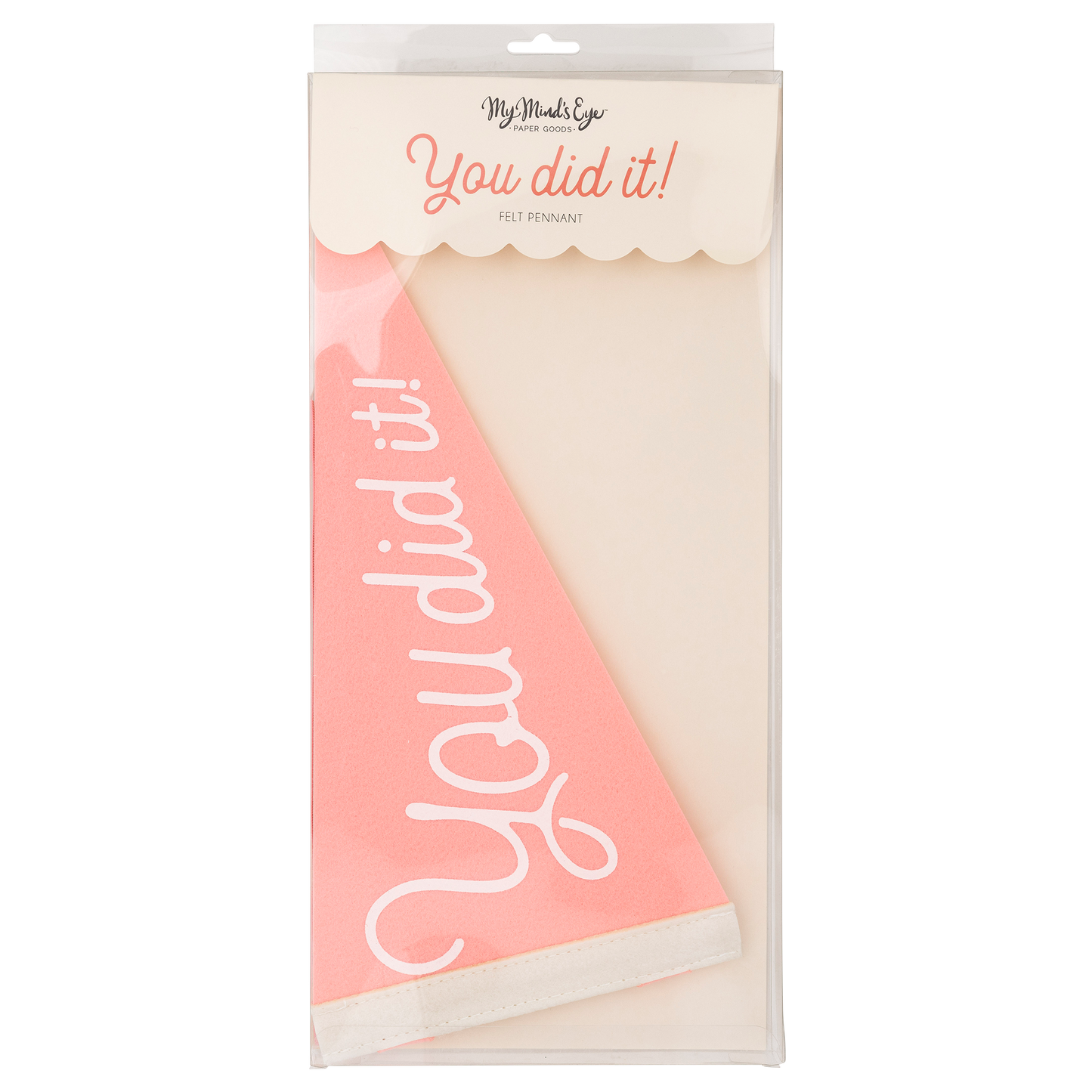 PLHB148 - Pink You Did It Felt Pennant Banner