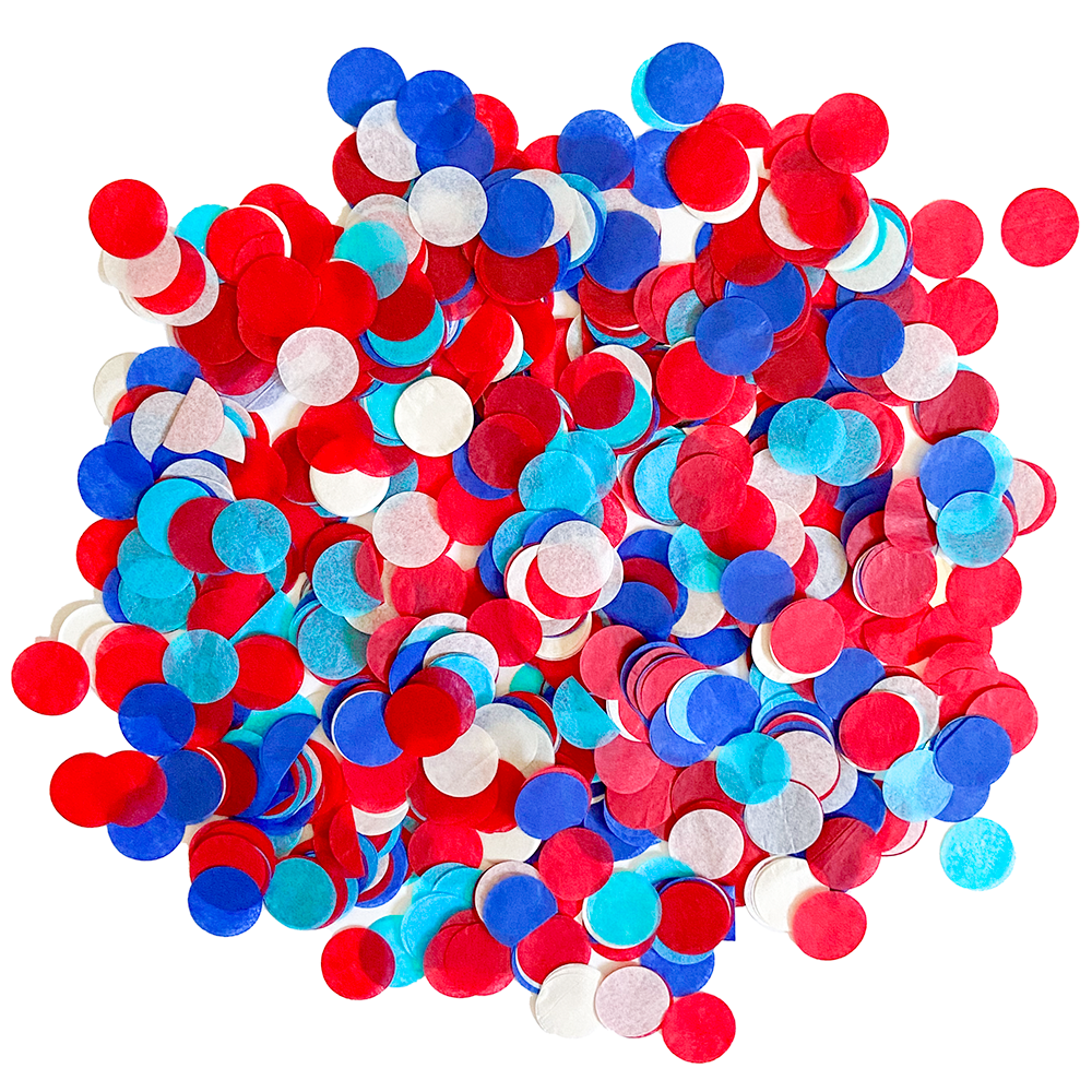 Confetti - Red, White & Blue: 0.5oz