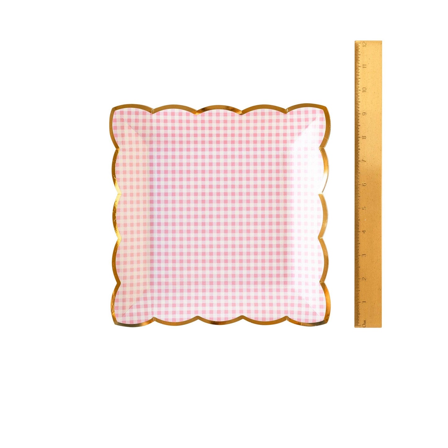 PGB941 - Pink Gingham Plate