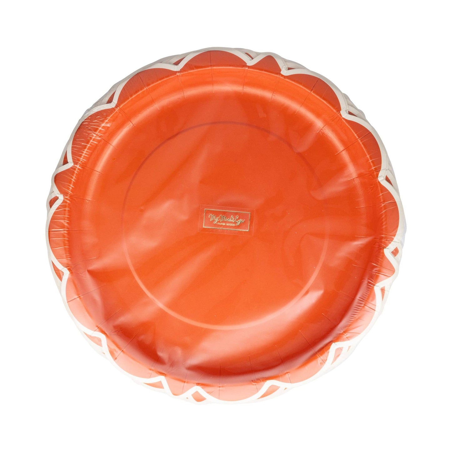 FAL1242 - Falloween Rust Scalloped Round 10" Paper Plate