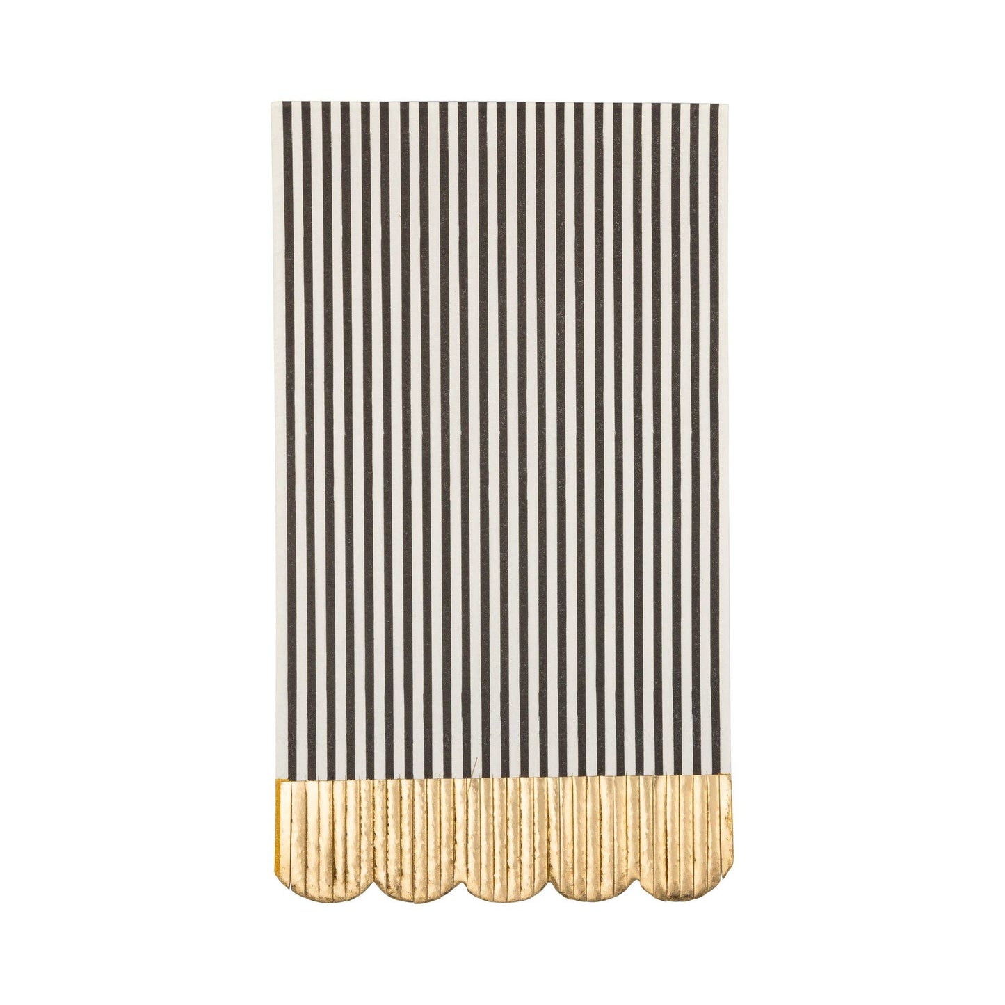 GRD1135 - Black & Cream Striped Dinner Napkin
