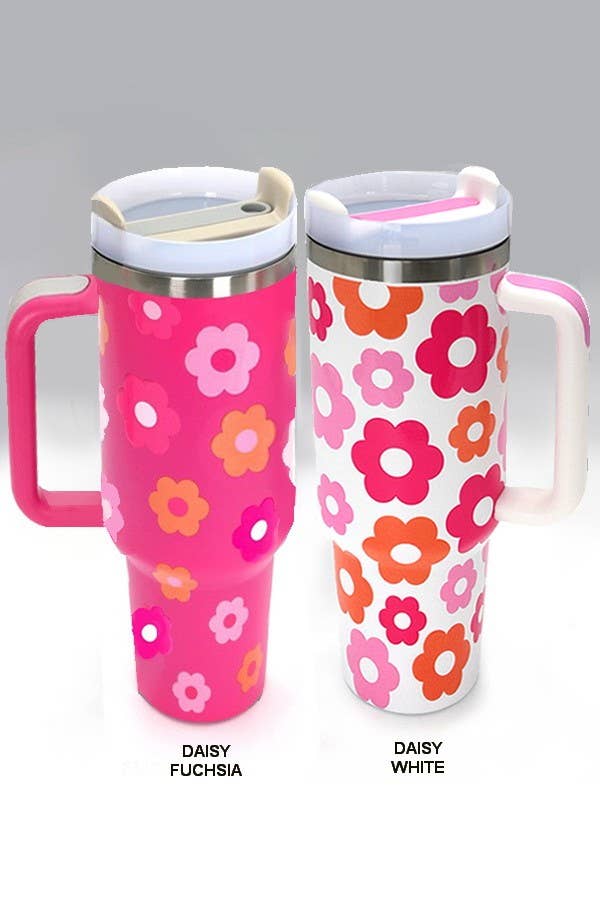 40oz STAINLESS STEEL TUMBLER ALL STYLES | TB40OZ: BOW CHECKER OFF WHITE