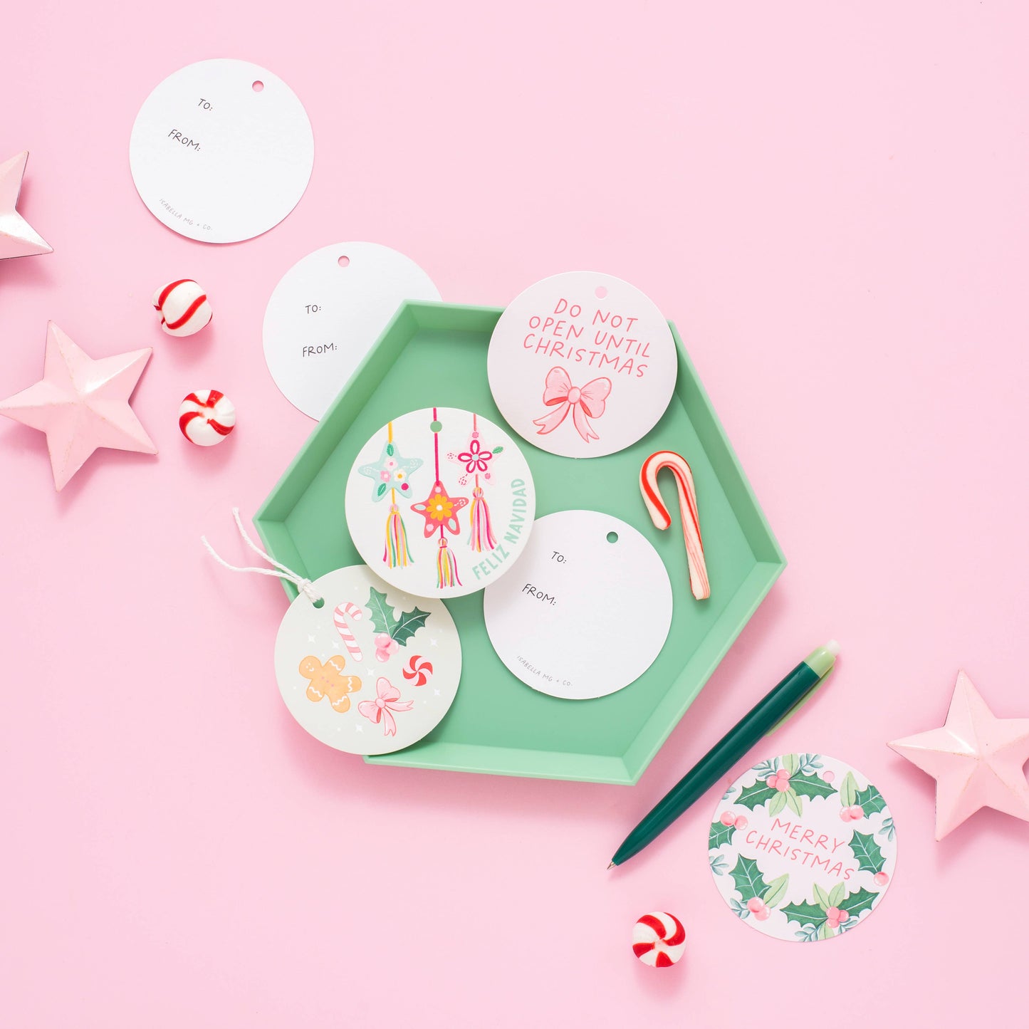 Feliz Navidad - Gift Tag Set, Christmas Gift Wrap