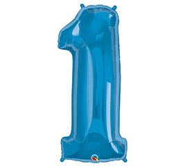 34” Number 1 (Blue)