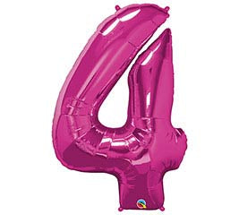 34” Number 4 (Pink)