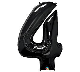 34” Number 4 (Black)