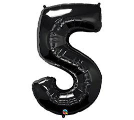 34” Number 5 (Black)