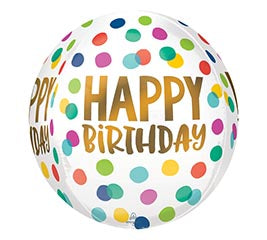 HBD Jumbo White Colorful