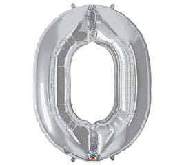 34” Number 0 (Silver)
