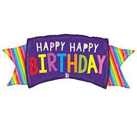HBD Jumbo Banner Colorful