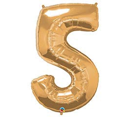 34” Number 5 (Gold)
