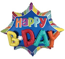 Multi-Balloon Colorful HBD Foil