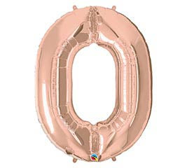 34” Number 0 (Rose Gold)