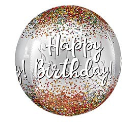 HBD Jumbo Clear Confetti