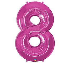 34” Number 8 (Pink)