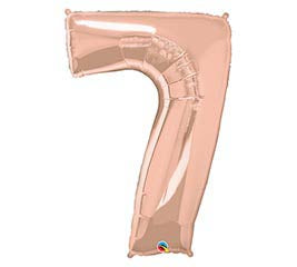 34” Number 7 (Rose Gold