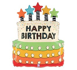 HBD Jumbo Colorful Cake