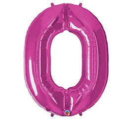 34” Number 0 (Pink)