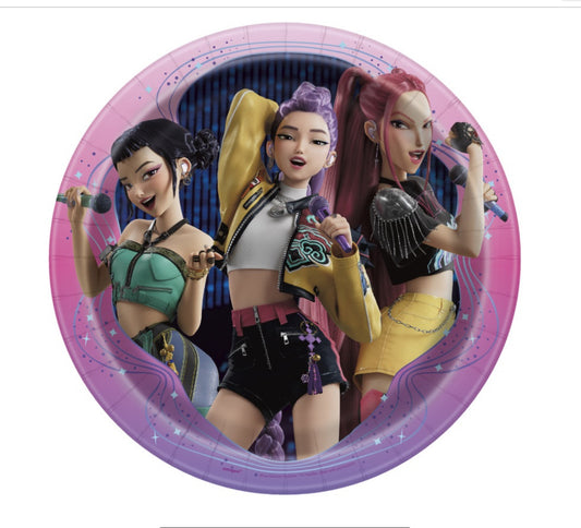 KPop Demon Hunters Round 9" Dinner Plates 8ct