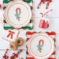 PLPL1586 - Round Candy Cane Paper Plate