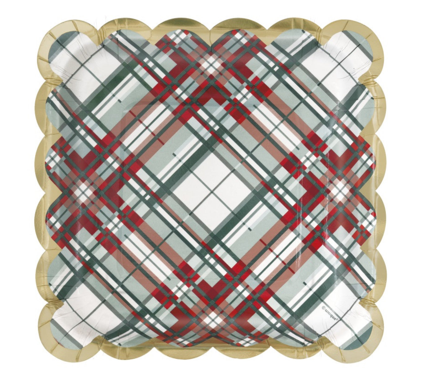 Holly Days Scalloped 7” Plate