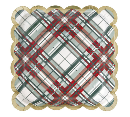 Holly Days Scalloped 7” Plate