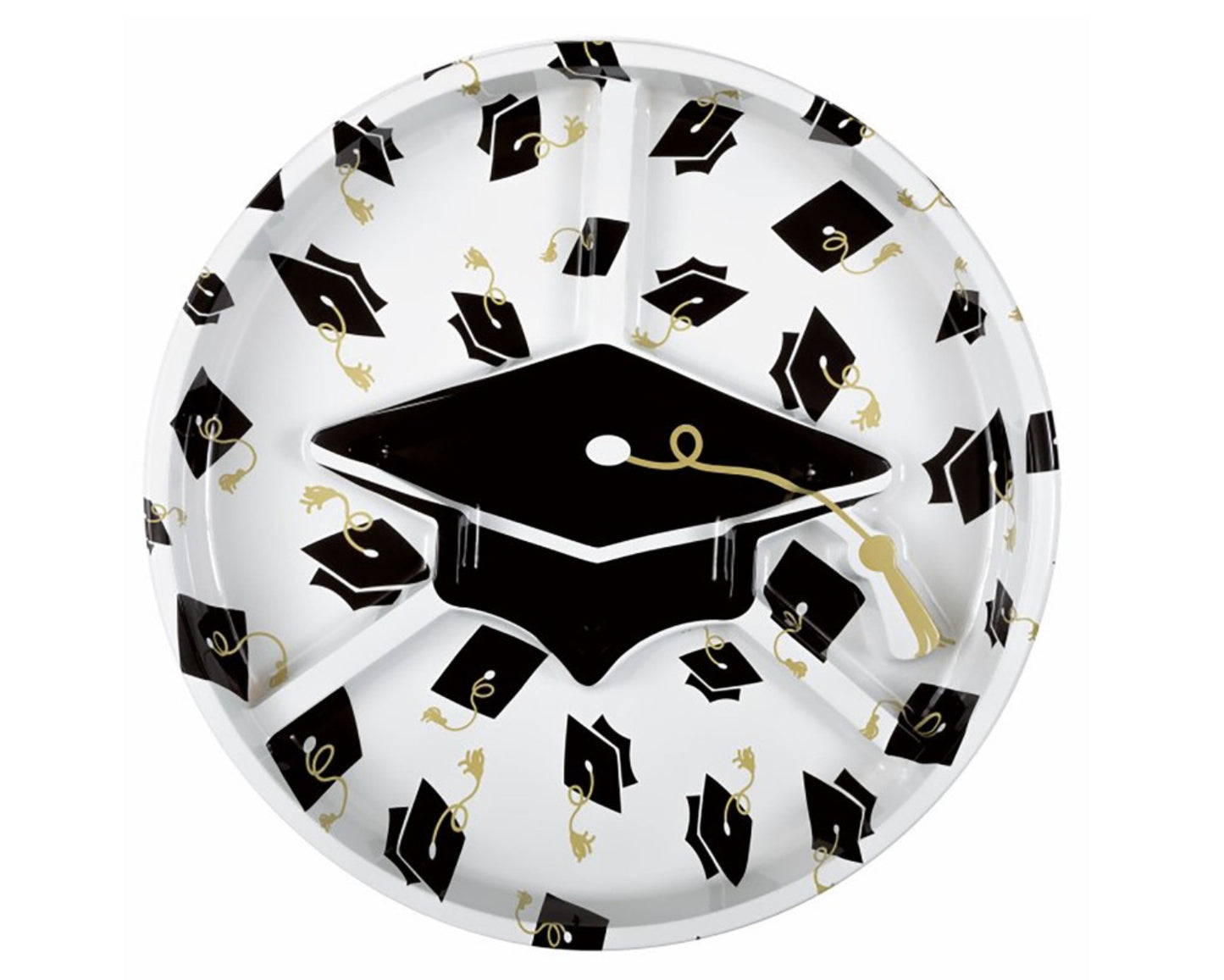 Party Grad Reusable Plastic Chip & Dip Platter