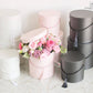 Pearly Round Flower Hat Gift Box with Tassel: Pink / Small