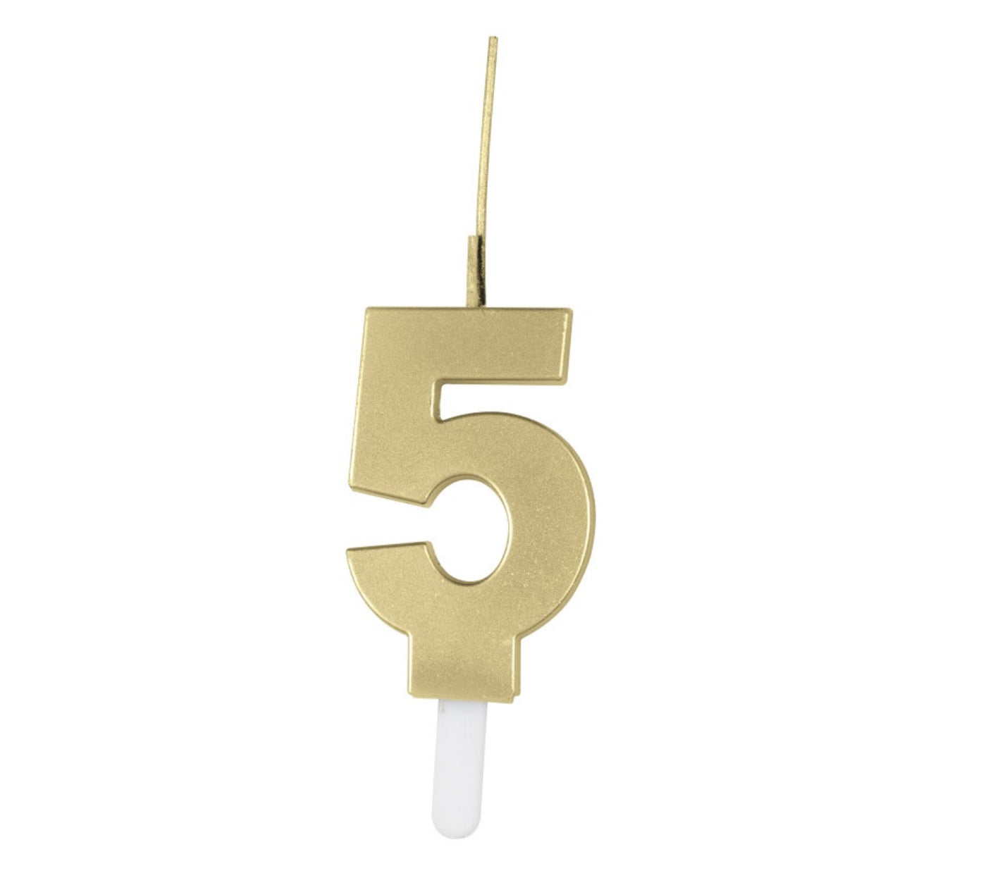 Gold Sparkler Birthday Candle 0-9