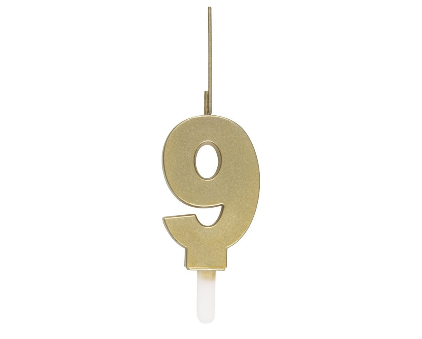 Gold Sparkler Birthday Candle 0-9