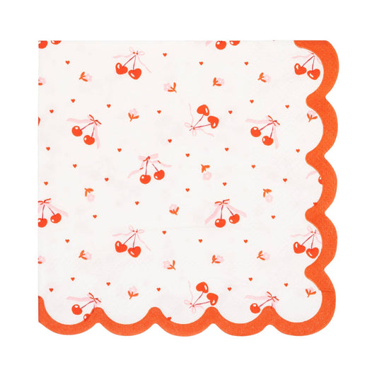 MAC1239 - Tossed Cherry Cocktail Napkin