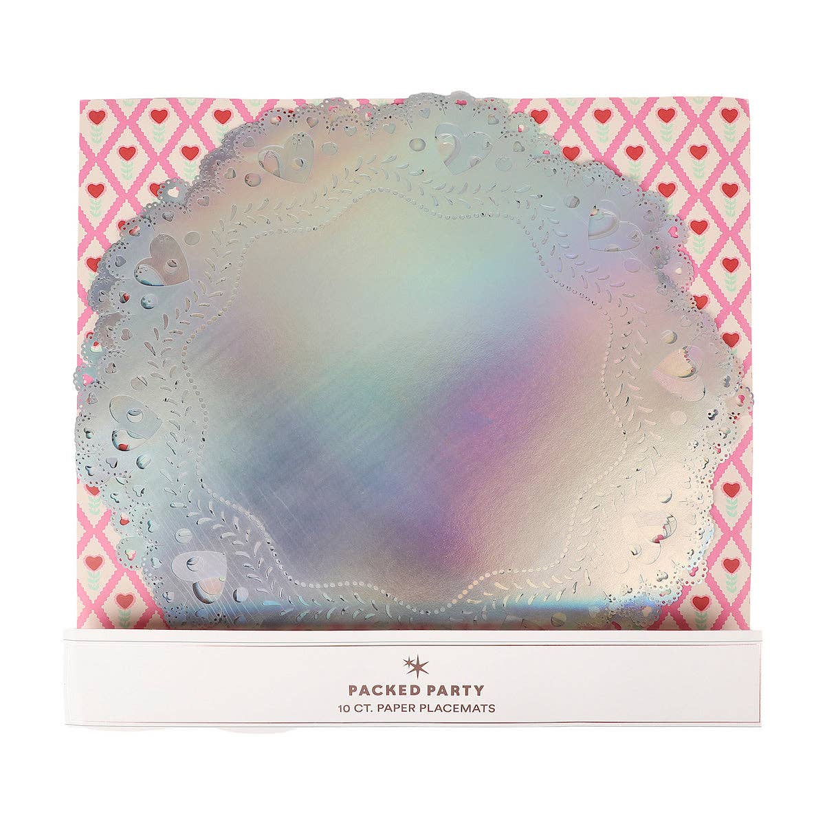 Valentine's Iridescent Doily Placemats (10 count)