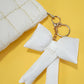 TRENDING PUFFY BOW RIBBON BAG CHARM KEYCHAIN | 40KC109: Red