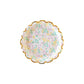 PGB943 - Ditsy Floral Round Scallop 7" Plate
